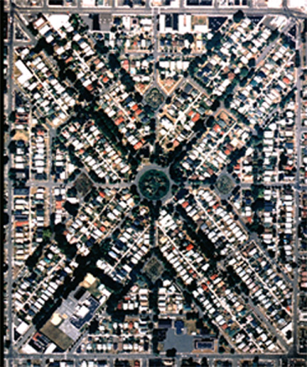 Ladd's Addition Aerial View - 1980's